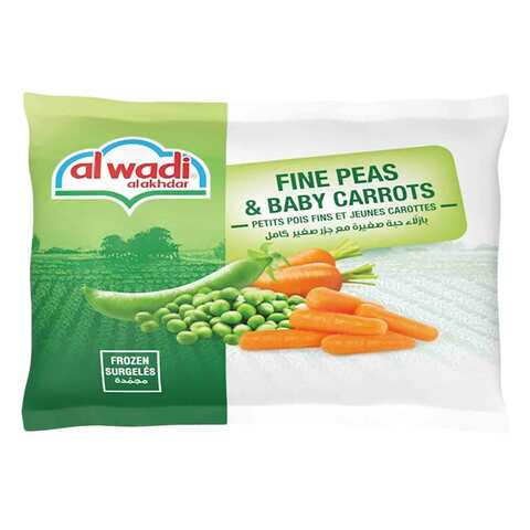 Al Wadi Al Akhdar Frozen Fine Peas And Baby Carrots 800GR