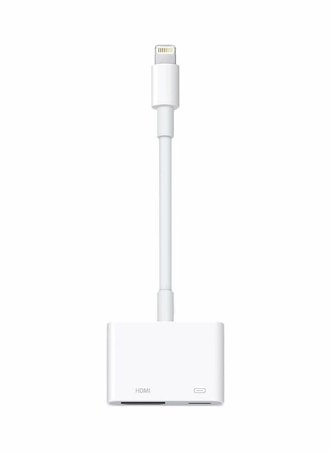 Apple Lightning To HDMI Digital AV Adapter, White