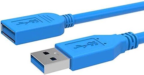 USB 3.0 Extension Line Male To Female Quick Speed Cable Connector for USB Thumb Drives Keyboard Mouse color may vary 3M