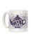 muGGyz Printed Ceramic Coffee Mug White