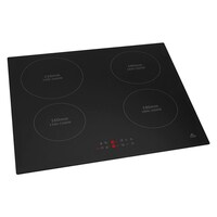 Evvoli Built-In Induction Hob 4 Burners Soft Touch Control With 9 Stage Power Setting And Safety Switch Evbi-Ih604B 2 Years Warranty