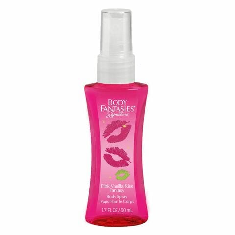 Body Fantasies Vanilla Kiss Fragrance Body Spray Pink 50ml