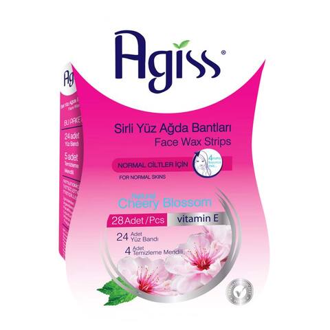 Buy AGISS WAX STRIPS FOR FACE SKIN PINK in Kuwait