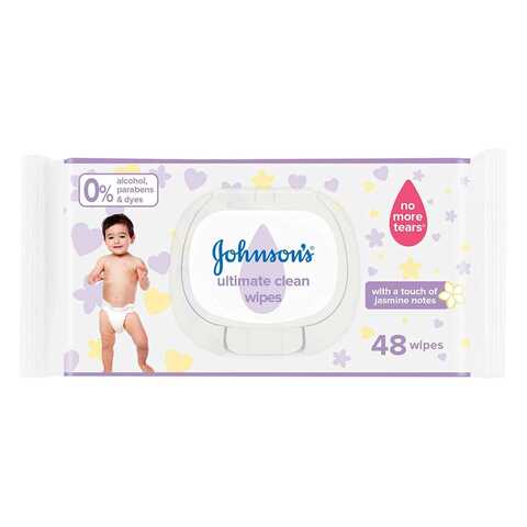 Johnson&#39;s Baby Ultimate Clean White 48 count