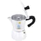 Any Morning Stovetop Espresso Maker, Moka Pot, Italian Coffee Maker, Coffee Percolator, Aluminum Moca Pots, 3 Cups Coffee Maker, 4 oz, 120 Ml, 3 Cup (Silver, Black)