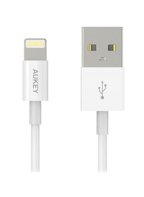 Aukey Data Sync Charging Cable 1mm White