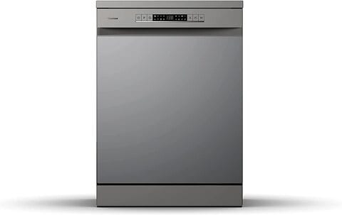 Buy Hisense 13 Place Settings Freestanding Dishwasher, HS622E90G, Titanium Grey in UAE