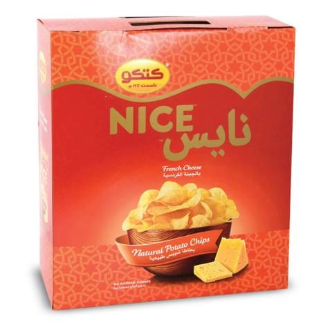اشتري كتكو نايس رقائق البطاطس بالجبنة الفرنسية 21 جرام × 14 في السعودية