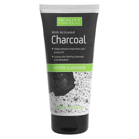 Beauty Formulas Charcoal Activated Detox Cleanser Black 150ml