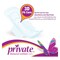 PRIVATE FEMINIE PADS NIGHT WITH WINGS X8