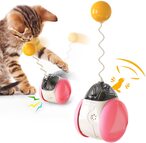 Buy Interactive Cat Chasing Toys Kitten Excercise Toy with Catnip Squeaky Ball (Red)… in UAE