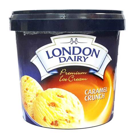 London Dairy Caramel Crunch Ice Cream 1L