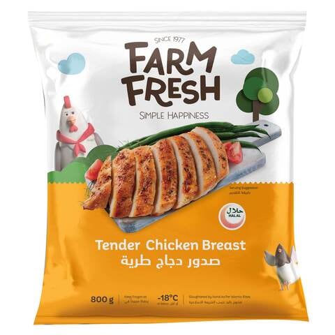 Farm Fresh Frozen Tender Chicken Breast 800g