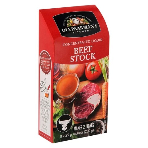 Ina Paarman&#39;s Kitchen Concentrated Liquid Beef Stock Sachet 200g
