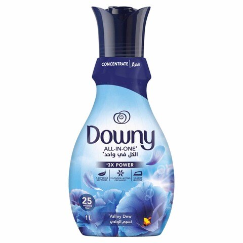 Buy Downy Fabric Softener Concentrate All-in-One Valley Dew Scent 1L in UAE