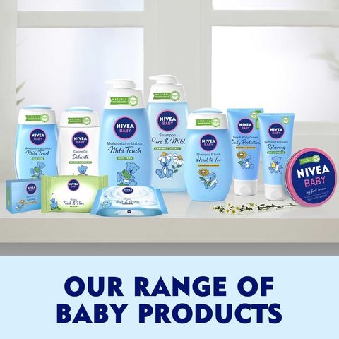 NIVEA Baby Bath Shampoo Pure &amp; Mild Camomile Extract 500ml