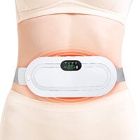Portable Cordless Heating Pad, Electric Belt Slimming Vibration Waist Massager Shaper Weight Loss Burning Hot Compress/Pulse/Vibrate