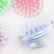 Generic Silicone Head Scalp Massager Massager Brush Comb Shampoo Brush Invigorating Scalp Massager Comb Shower Body Washing Hair L203(Pink)