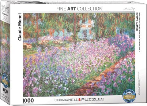 Eurographic Puzzles- Monet&#39;S Garden By Claude Monet