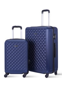 PARA JOHN2-Pieces Hardside Travel Trolley Luggage Set NAVY 20/28