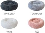 اشتري Goolsky Soft Plush Round Pet Bed Cat Soft Bed Cat Bed For Cats Small Dogs في الامارات