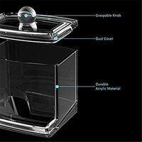 Generic Acrylic Cottonswab Storage Dispenser Luxspire Clear Cotton Ball Swab Holder Cotton Bud Storage Box
