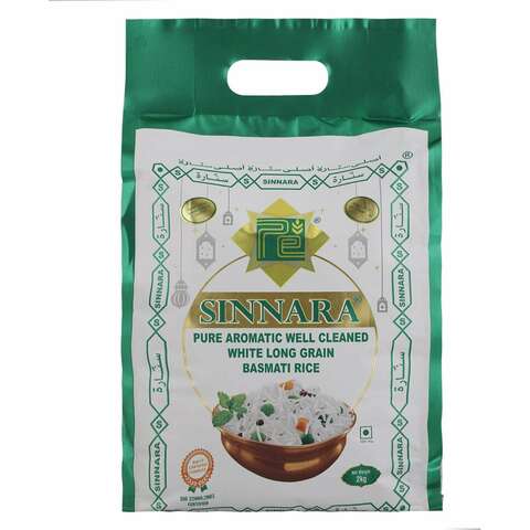 Sinnara Pure Aromatic White Long Grain Basmati Rice 5kg