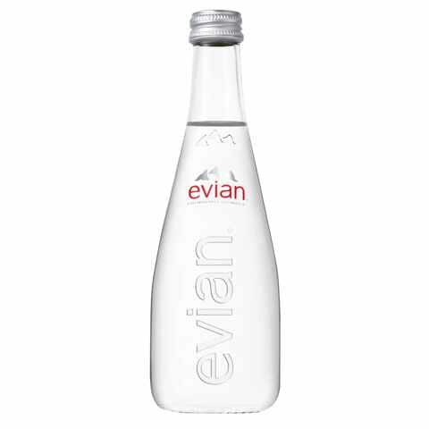 evian  Natural Mineral Water 330ml Glass