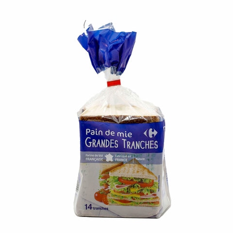 اشتري كارفور خبز توست ساندويتش بالقمح 550 جرام في السعودية