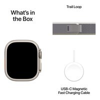 Apple Ultra 2 LTE 49mm Titanium Green And Grey Trail Loop Small/Medium