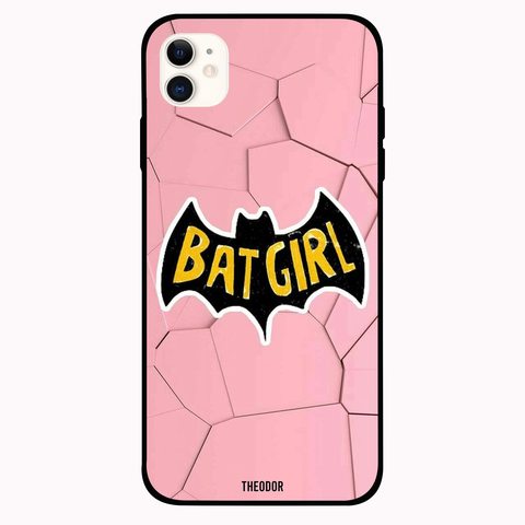 Theodor - Apple iPhone 12 6.1 inch Case Bat Girl Flexible Silicone