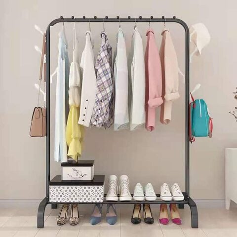 Single wardrobe with double hanging deals rail