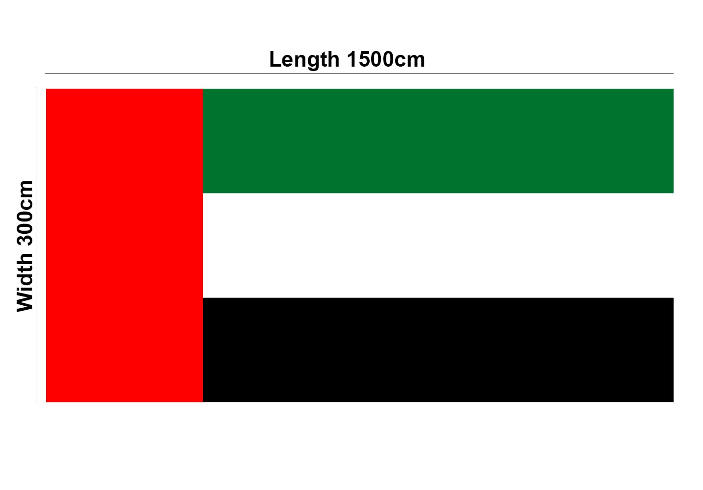 Buy Uae Flag Big Size 300 X 1500 Cm Online Shop Home Garden On Carrefour Uae