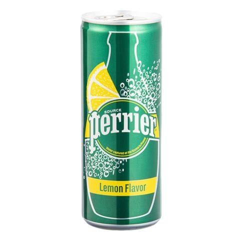 Perrier Carbonated Natural Lemon Flavour Mineral Water 250ml