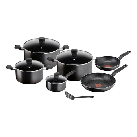 Tefal Cookware Set of 11 Black