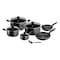 Tefal Dark Stone Cookware Set Black 11 PCS
