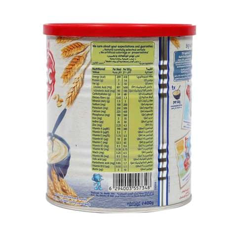 Nestl&eacute; Cerelac From 6 Months, Wheat with Milk Infant Cereal 400g Tin