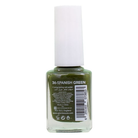 Glam Beaute Glossy Nail Enamel 36 Spanish Green 13ml