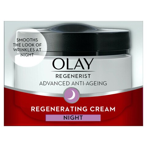 Olay Face Moisturizer Regenerist Regenerating Hydrating Night Cream White 50g