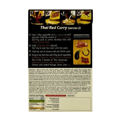 De Siam Thai Meal Kit Red Curry Powder 260g