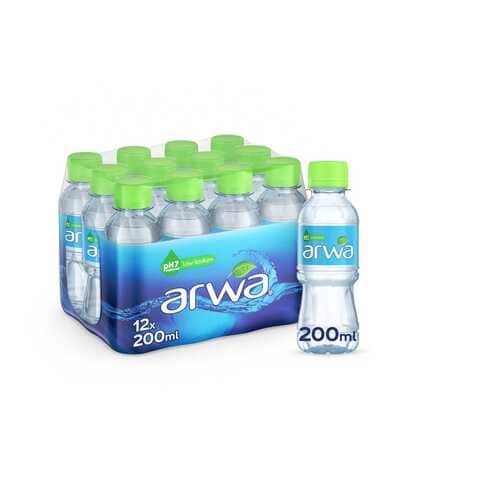 Arwa Still Water Bottled Drinking Water PET 200ml Pack of 12