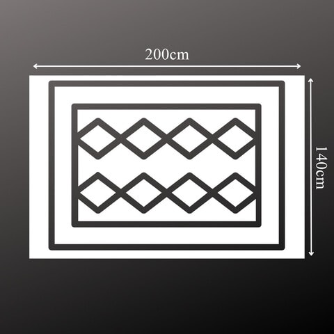 Non Slip Modern Area Rug Floor Carpet Made With High Quality Crystal Velvet With Light Luxury Material For Indoor Living Room Dining Room Bedroom With Beautiful Print (Size 140&times;200CM)