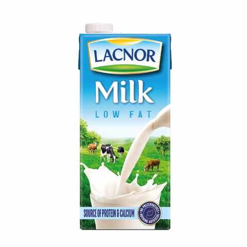 Lacnor Essentials Low Fat Milk 1L Pack of 4