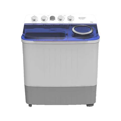 Sharp Top Load Washing Machine Semi-Automatic ES-T106AZ-2 10Kg White (Plus Extra Supplier&#39;s Delivery Charge Outside Doha)