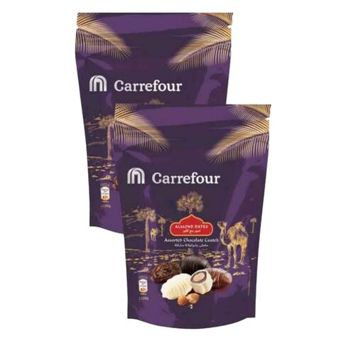 Carrefour Almond Dates With Chocolate Coated 250g Pack Of 2