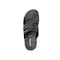 LARRIE Men Black Open Toe Double Strap Sandals-42
