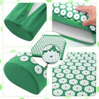 Generic-Acupressure Mat Head Neck Back Pain Relief Foot Massage Cushion Pillow Yoga Spike Mat Acupuncture pad Needle Massager