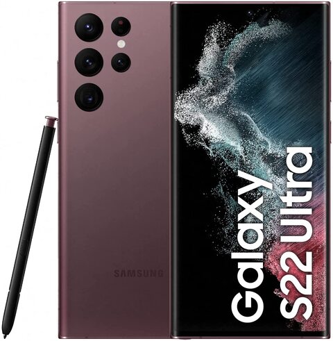 Samsung Galaxy S22 Ultra Dual SIM 12GB RAM 256GB 5G Burgundy - International Version