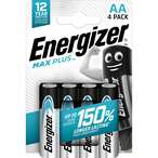 اشتري Energizer Max Plus AA Alkaline Batteries - Pack of 4 في الامارات
