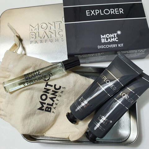 Montblanc Explorer Discovery Kit - Eau De Parfum 7.5ml + Shower Gel 30ml + After Shave Balm 30ml